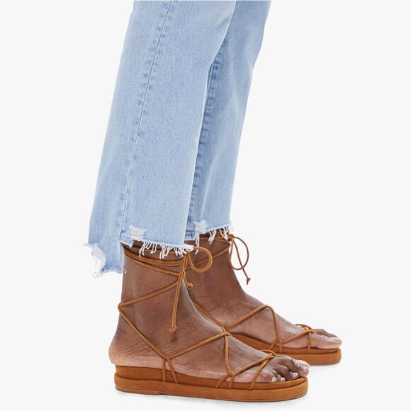 Mother The Insider Crop Step Chew Bootcut Ankle Jeans In Mentally Elsewhere Size - Picture 4 of 11